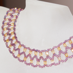 Necklace - Dentelle Rowena - Necklace - Laiton bronze